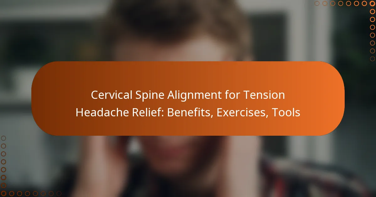 Cervical Spine Alignment for Tension Headache Relief: Benefits, Exercises, Tools